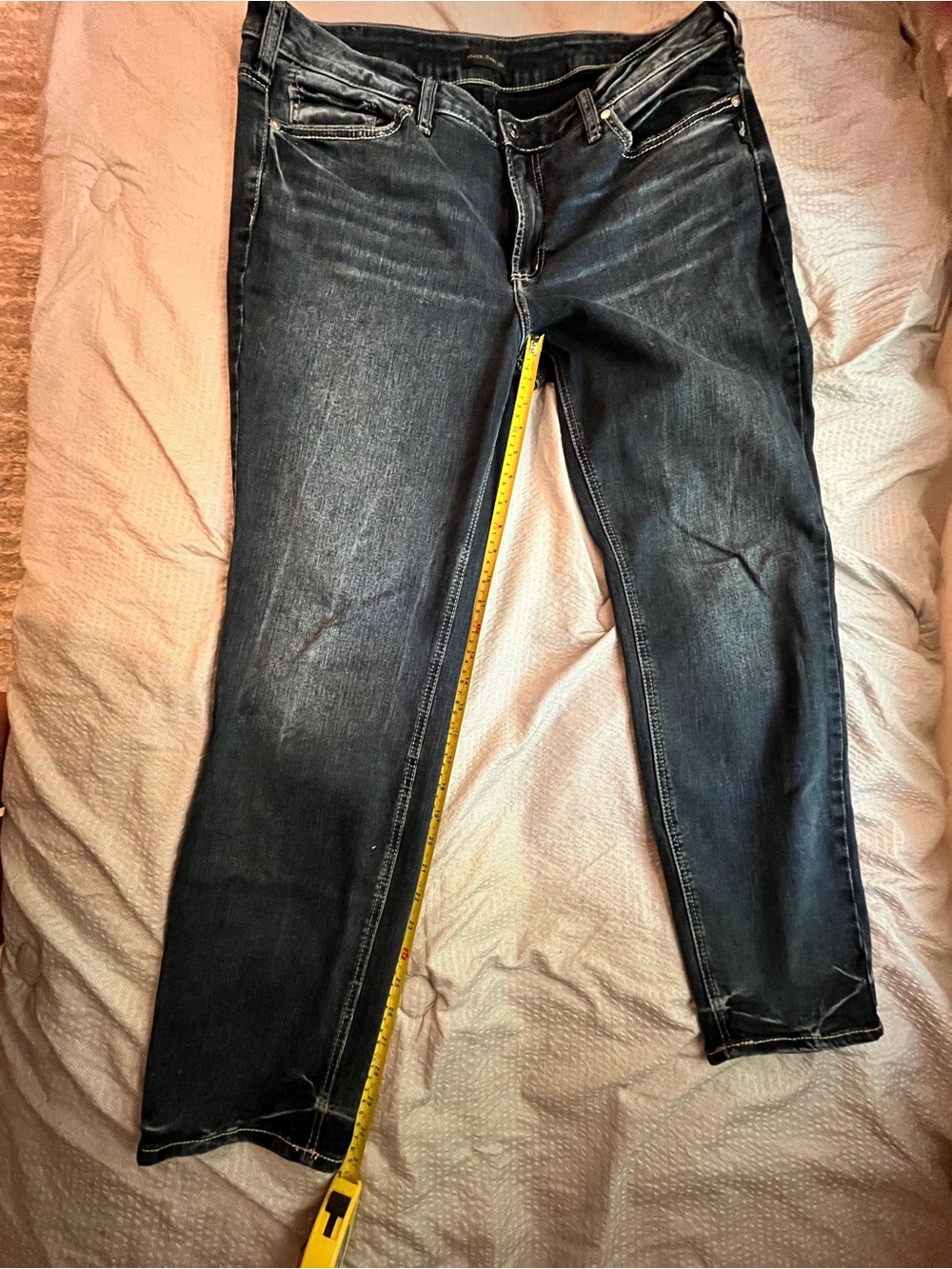 Silver Suki Jeans Size 18/L31 Straight Leg Women's Medium Wash Blue - Picture 8 of 16